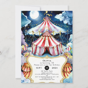Invitation Enfants Enchanted Cirque Anniversaire