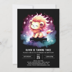 Invitation Enfants Jote Lion Anniversaire