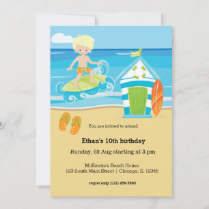 Invitation Enfants surfeurs