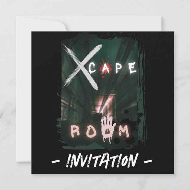 Invitation Enigma cachée de la salle d'évasion (Devant)