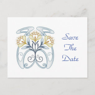 Invitation Enregistrer la date :Art nouveau