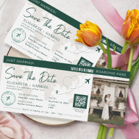 Enregistrer La Date Embarquement Pass Emerald Gree
