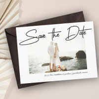 Enregistrer la date Moderne Mariage stylo Stroke S