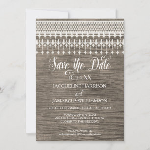 Invitation Enregistrer la photo de la date Salissage en dente
