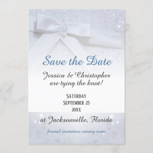 Invitation Enregistrer les blancs de date   Cravate Le Mariag