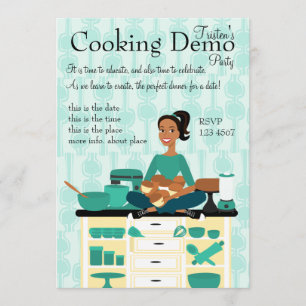 Invitation Enseignant cuisine