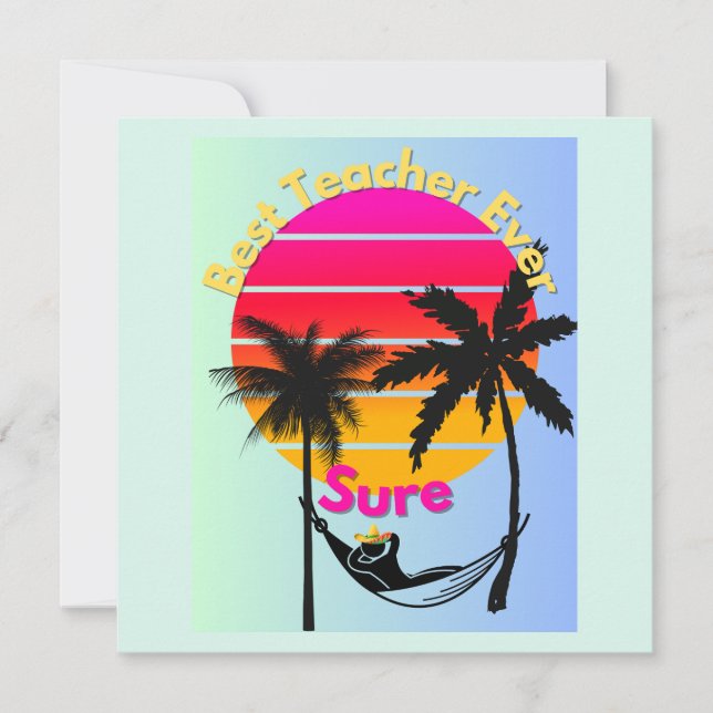 Invitation Enseignant de l'année : Certain (Devant)