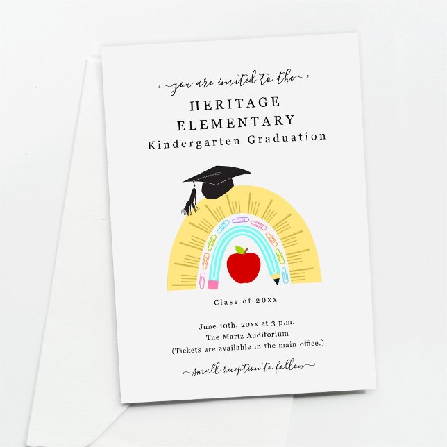 Invitation Enseignement préscolaire / jardin d'enfants Invita (Créateur téléchargé)
