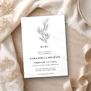 Invitation Ensemble floral bohème automnal clair indie nous f