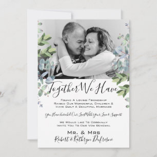 Invitation Ensemble Nous avons avec photo Vow Renouvellement
