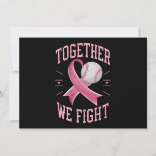 Invitation Ensemble nous luttons Softball Éveil au cancer du 