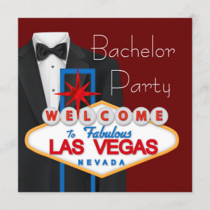 Invitation Enterrement de vie de garçon à Las Vegas