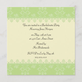 Invitation Enterrement de vie de jeune fille
