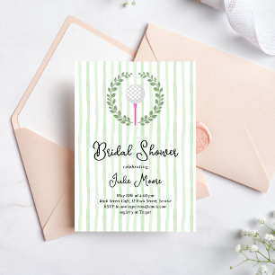 Invitation Enterrement de vie de jeune fille au club de golf