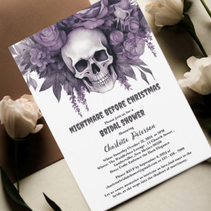 Invitation Enterrement de vie de jeune fille Cauchemar avant 
