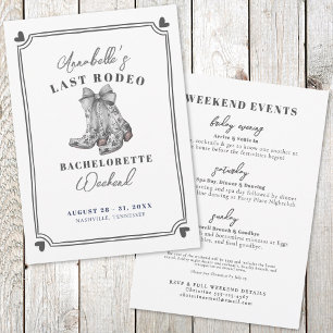 Invitation Enterrement de vie de jeune fille de la Cowgirl La
