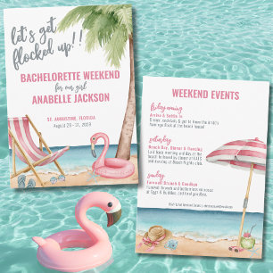 Invitation Enterrement de vie de jeune fille drôle à la plage