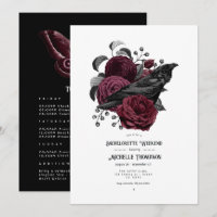 Enterrement de vie de jeune fille gothique floral 