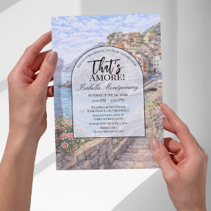 Invitation Enterrement de vie de jeune fille Italian Riomaggi