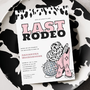 Invitation Enterrement de Vie de Jeune Fille Moderne Cowgirl