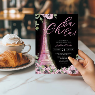 Invitation Enterrement de vie de jeune fille Parisian Oh La L