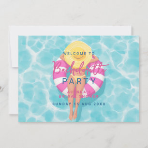 Invitation Enterrement de vie de jeune fille Splash Fête au
