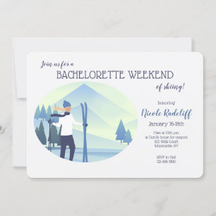Invitation Enterrement de vie de jeune fille sur le thème du