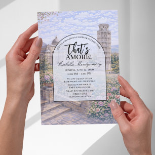 Invitation Enterrement de vie de jeune fille sur le thème ita