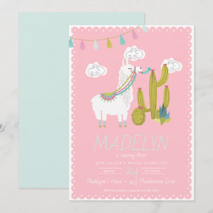 Invitation entière d'anniversaire d'Alpace