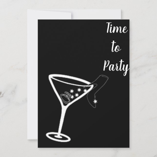 INVITATION **ENTRÉE DE FÊTE DE FILLE** (Devant)