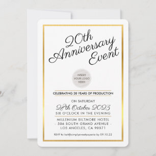 Invitation ENTREPRISE ANNIVERSAIRE PARTI affaires modernes ma