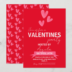 Invitation Entreprise d'événement de fête de la Saint-Valenti