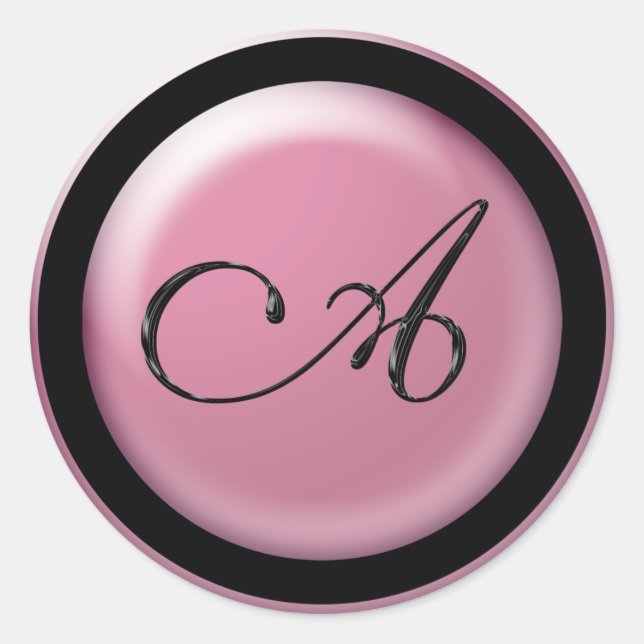 Invitation Envelope A Classic Round Sticker (Front)