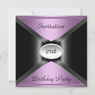 Invitation Enveloppe d'invitation Anniversaire de couleur vio