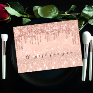 Invitation Enveloppe or Rose de disques de certificat cadeau