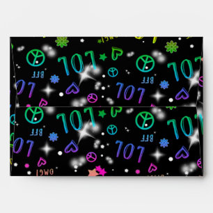 Invitation Enveloppe pour Anniversaire LOL Arc-en-