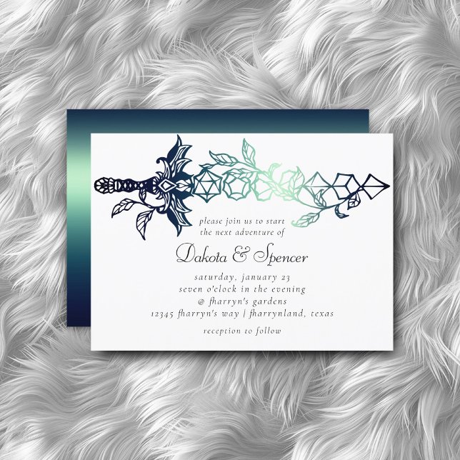 Invitation Épée RPG | Jeu de plateau Imaginaire à feuilles tu (Créateur téléchargé)