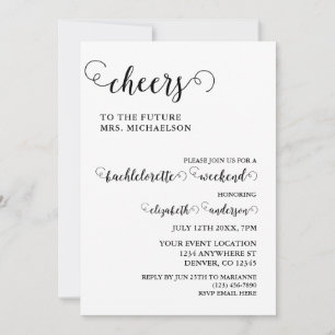 Invitation Épouse À Être Bachelorette