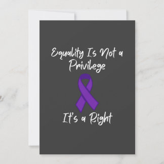 Invitation Equality is not a privilege it’s a right, feminism
