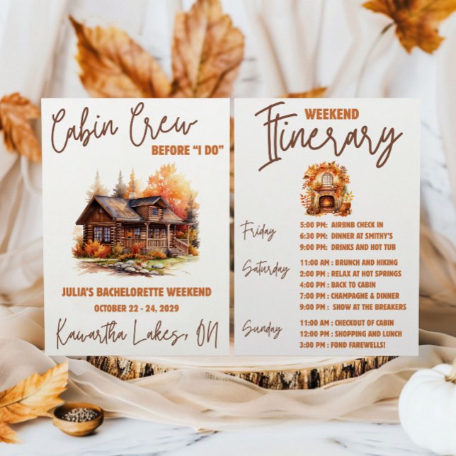Invitation Équipage cabine avant moi! Week-end Bachelorette P (Créateur téléchargé)