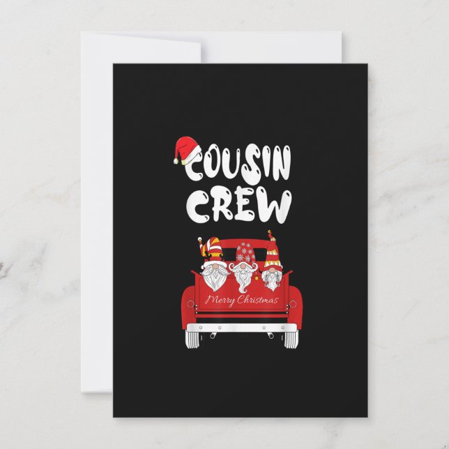 Invitation Équipe de Cousin Père Noël Squad Noël Camion rouge (Devant)