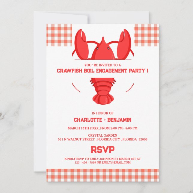 Invitation Équipe de participation à l'ébullition de l'écrevi (Devant)