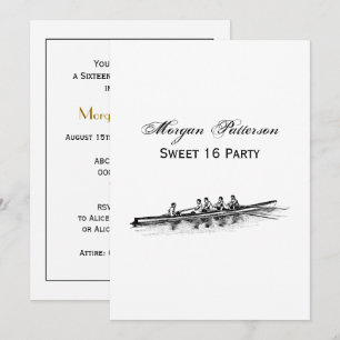 Invitation Équipe de raideurs d'aviron Sports nautiques