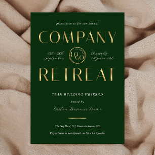 Invitation Équipe de retraite d'entreprise Construction de Gr