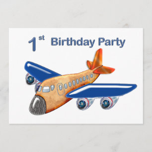 Invitation Ęr anniversaire d'avion extraordinaire