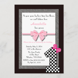 Invitation Ęr anniversaire de bébés