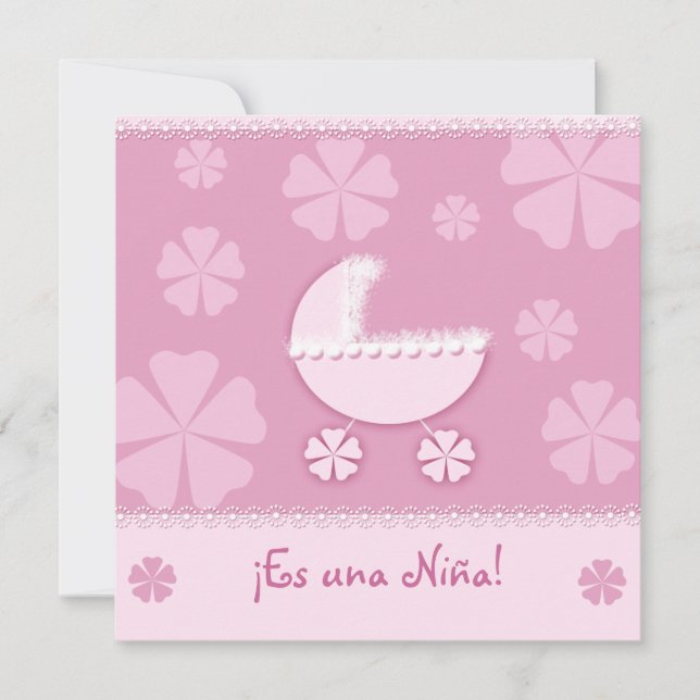 Invitation Es una Niña 01 - Invitación (Devant)