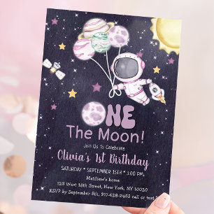 Invitation Espace 1er Anniversaire Premier Voyage Autour Du S