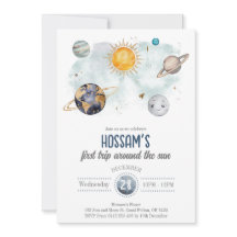 Espace Extérieur Anniversaire Galaxie Soleil Lune 