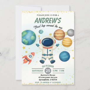 Invitation Espace personnel Premier voyage autour du soleil a